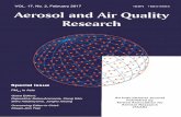 VOL. 17, No. 2, February 2017 - AAQR - OPEN ACCESSaaqr.org/files/issue/88/content_No2_2017.pdf · VOL. 17, No. 2, February 2017 AEROSOL AND AIR QUALITY RESEARCH CONTENTS ... Nonni