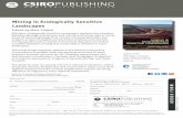 Mining in Ecologically Sensitive Landscapes - Mine … · Mining in Ecologically Sensitive Landscapes explores the interface ... Mining and ecological restoration in the jarrah ...