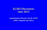 ECHO Discussion June 2015 - Healing, Teaching & … · ECHO Discussion June 2015 Joseph Bubalo PharmD, BCOP, BCPS OHSU Hospital and Clinics . ... 2015 A1,A8-9 Crombie N Oregonian