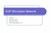 VoIP Simulation Network - Simon Fraser Universityljilja/ENSC427/Spring09/Projects/team3/team3... · VoIP Simulation Network Team 3 Benson Lam Winfield Zhao Mincong(Logan) Luo 1