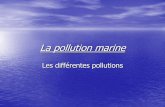 Les différentes pollutions - Océanopolis| Aquarium de ... · La pollution marine •la pollution marine résulte de tous les produitsrejetésdanslesmersetlesocéansen conséquence