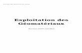 Exploitation des Géomatériaux - Alonetalonet.yolasite.com/resources/IG5/coursdexploitationdesminescie... · ... de manganèse et des matériaux de ... des caractéristiques mécano