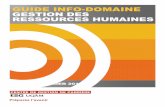 Gestion des ressources humaines - ESG UQAM .DOMAINE DE LA GESTION DES RESSOURCES HUMAINES Informations