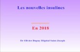 Les nouvelles insulines En 2018 - famparis.com · Etapes importantes dans le développement de l’insuline Isolation et 1ère utilisation de l’insuline ... variabilité intra-individuelle