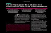 GENRE Accompagner les choix des personnes trans et ... · Avec des varia-tions nombreuses : si des travestis changent de vêtements à l’occasion, des « transgenres » ... complète,
