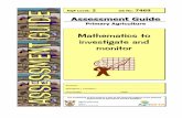 Mathematics to investigate and monitor - AgriSeta · Version: 01 Version Date: July 2006 Before we start… his assessment guide contains all necessary activities ... provide lunch