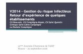 V2014 – Gestion du risque infectieux Retour …ahp-hygiene.org/view.php/7_REX_AHP.pdf · Amélioration par rapport à2012 R1 2014 Audit régional: Gestion des excrétas Observation