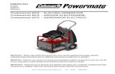 Professional 9375 – GENERADOR ELECTRICO - … · Professional 9375 – GENERADOR ELECTRICO IMPORTANT – Please make certain that persons who are to use this equipment thoroughly