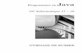 Programmer en Java OC Informatique 17 – 18salvadore/Burier01/OC/Document/Java.pdf · Exercice1.3 R´ediger l’en-tˆete d’une m´ethode publique nomm´ee send, disposant d’un