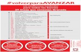 #volverparaAVANZAR · #volverparaAVANZAR más sencillo/menos transbordos/ para todos los barrios 29 líneas que conectan Granada 4 5 8 9 11 21 33 N1 N3 N4 N5 N6 N8 N9 25 S0 S2 C5
