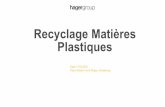 Recyclage Matières Plastiques - recyclage- · PDF fileOrdre du jour Recyclage des matières plastiques, P.Schenkbecher, 17.03.2016 2 01 Le groupe Hager 02 Le plastique chez Hager