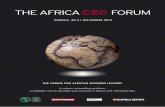 THE FORUM FOR AFRICAN BUSINESS LEADERS · THE FORUM FOR AFRICAN BUSINESS LEADERS A unique networking platform. A strategic tool to develop your business in Africa and internationally.