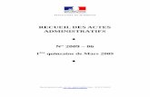 RECUEIL DES ACTES ADMINISTRATIFS N° 2009 – 06 RAA Mars-… · Crédit Agricole du Morbihan ...