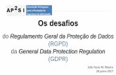 Associação Portuguesa para a Promoção da … · Cibercriminalidade; BYOD; Cloud; ... ISO/IEC 27002 –“Controlos” de Segurança de Informação ISO/IEC 22301:2014 –Gestão