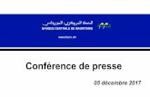 Conférence de presse - Mauritanie : Accueil Actualité ...cridem.org/media/documents/bcm-presentation-gr-2017.pdf · •PIB et croissance •Inflation •Masse monétaire •Réserves