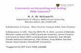 Comments on Generating and Testing PAW Datasets * …users.wfu.edu/natalie/presentations/ABINITWS2013.pdf · Collaborators in France: Marc Torrent, François Jollet, Yann Pouillon