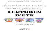 Lectures ete 2011 - Ville de Montréal - Portail officielville.montreal.qc.ca/pls/portal/docs/page/arrond_mno_fr/...Le voleur d’ombres . Laffont, 2010. 848.9 LEVY V QUINTIN, Annie
