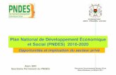 Plan National de Développement Économique et ... - … · LOGO Plan National de Développement Économique et Social (PNDES) 2016-2020 ... Création d'une unité de production de