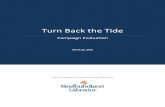 Turn Back the Tide - Newfoundland and Labrador · Turn Back the Tide is a campaign launched by the Government of Newfoundland and Labrador in September 2012 to raise public awareness