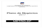GOVERNO DE BRASÍLIA COMPANHIA DO … · governo de brasÍlia companhia do metropolitano do distrito federal plano de negócios 2017 metrÔ-df
