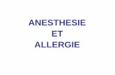 ANESTHESIE ET ALLERGIE - reanesth.chu-bordeaux.fr´me-d... · la consultation d’allergo-anesthésie au CHU. 2014 = 14 chocs anaphylactiques, confirmés par les tests cutanés, 13