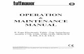 OPERATION MAINTENANCE MANUAL - University of … · 2011-11-10 · OPERATION & MAINTENANCE MANUAL E-Type Electronic Table -Top Autoclaves ... altered by an un-authorized person. ...