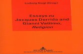 essays zu Jacques Derrida - Henk Oosterling · Spectres de Marx (1993). In the context of Benjamin's redefinition of the vio- lence in Force of Law the problem of justice is ... essays