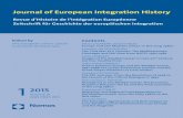 Journal of European Integration History - Emmanuel … · compréhension des différents aspects de l’intégration européenne particulièrement depuis 1945, ... Journal of European