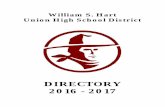 DIRECTORY 2016 - 2017 - Edl · william s. hart union high school district personnel commission (661)259-0033 ext. 220 ms. ronda chobanian