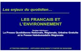 LES FRANCAIS ET L’ENVIRONNEMENT - reggrandlyon.free.frreggrandlyon.free.fr/.../sondage/sondage-environnement_6avr2006.pdf · tous les deux mois, au travers de son étude nationale