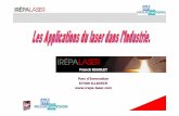 Franck RIGOLET Parc d ’Innovation 67400 ILLKIRCH …sfp.in2p3.fr/expo/Conf2010/Lasers/IREPA LASER.pdf · Transfert de technologie: faisabilit é technico -éco., validation, prototypes,