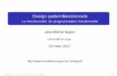 Design patterns fonctionnels - Montefiore Institute ULgjmbegon/2016_2017/pf/func-design-patter… · Design patterns fonctionnels Le“fonctionnelle” deprogrammationfonctionnelle