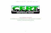SMFD CERT Radio Communications Plan - Southern … CERT... · Communications Plan – SMFD CERT April 2013 2 Acknowledgements: This document was prepared by the Southern Marin CERT