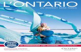 L’ONTARIO - ontla.on.ca · 1 800 268-3736 pour commander gratuitement la carte routière officielle de l’Ontario, dont vous pouvez aussi télécharger la version PDF sur le site