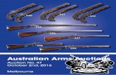 Australian Arms Auctions€¦ · Australian Arms Auctions Pty Ltd Specialist Auctioneers & Valuers of fine guns, weapons, militaria & collections. October Auction No.47 Sunday 2nd