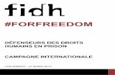 #FORFREEDOM - ldh-france.org · inscrit résolument la FIDH dans l'ère du web social et participatif. Elle ... 3.De la visibilité à moindre coût. Faire des internautes des ambassadeurs