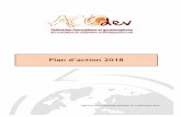 Plan action 2018 - acodev.be · C’est ainsi que la réflexion autour d’une vision 2020, ... DTF Dossier technique et financier ... RT Résultat transversal
