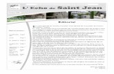 Editorial - Saint Jean de Thouars Site officielstjeandethouars.free.fr/vie_municipale/echo/echo_octobre_2009.pdf · Le pass fon-cier Page 5 Spectacle en itinérance Page 7 ... ter