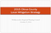 2015 Citrus County Local Mitigation Strategy · 2015 Citrus County Local Mitigation Strategy . Timeline Kick-off Meeting Sections 1-4 Review Sections 5-7 Review Submit to Local Gov