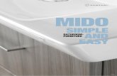 SIMPLE AND - mena-gate.commena-gate.com/pdf/Dansani Mido 2010.pdf · The new Cappella porcelain washbasin is the focal point of the Mido range, and gives you an attractive and timeless
