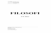 FILOSOFI - sh.se · historiska texter. På Södertörn ses studiet av historiska texter som en nödvändig ... I förlängningen syftar den till att försöka förstå människans