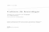 Cahiers de lexicologie - RUA: Principalrua.ua.es/.../10045/42402/1/2013_Mogorron_Cahiers-de-lexicologie.pdf · tique informatique, en linguistique appliquée, en lexicologie, en lexicographie,