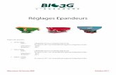 Réglages Epandeurs - bio3g.fr · PDF fileToutefois, AMAZONE ne peut pas assurer de garantie concernant la qualité de la répartition transversale de l engrais au champ. En effet,