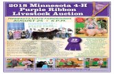 2018 Minnesota 4-H Purple Ribbon Livestock Auction · Roseau County Co-op Association — Greenbush Rushford Business Association — Rushford Schwartz Farms, Inc. — Sleepy Eye