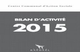 BILAN D’ACTIVITÉ 2015 - ville- activité 2015... · PDF fileBILAN D’ACTIVITÉ 2015 Centre Communal d’Action Sociale ... •420 participants aux activités proposées dans le