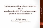 La transposition didactique en SES : quels objectifs d ...eloge-des-ses.com/wp-content/uploads/2016/04/Diaporama-didactique... · La transposition didactique ... Jérôme Deauviau