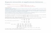 Espaces vectoriels et applications linéaires - …prepacom.net/archive/math/exercices/correction/EV et AL correction.pdf · linéaire de ˆ et de ˝ soit une matrice qui s’écrive