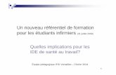 Un nouveau référentiel de formation pour les étudiants ...ile-de-france.git-france.org/wp/wp-content/uploads/2014/03/IFSI... · 1 Équipe pédagogique IFSI Versailles – Février