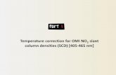 Temperature correction for OMI NO2 slant column …€¦ · Temperature correction for OMI NO 2 slant column densities (SCD) [405-465 nm]