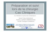 Préparation et suivi lors de la chirurgie Cas Cliniquesobesite-paris.com/docs/DU_Cascliniques_2018_FINAL.pdf · CAT avec les traitements anti diabétiques ... vertiges, palpitations,